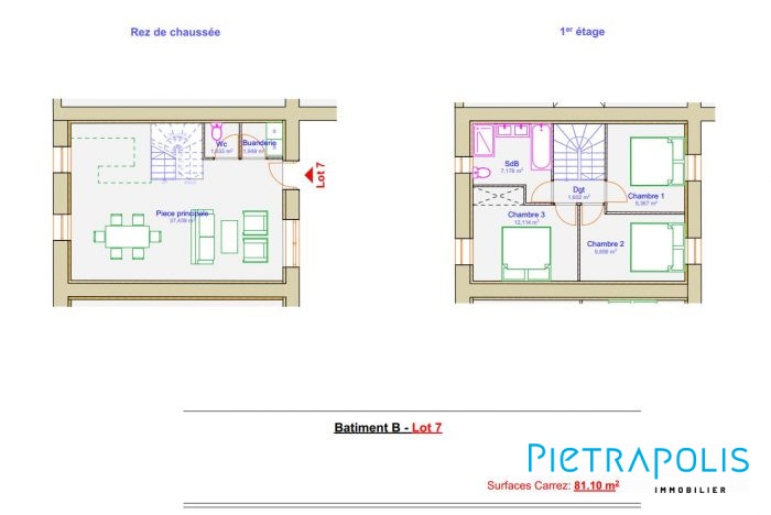 Photo LOT 7 : Maison en plateaux de 91.93m² à aménager selon ses goûts avec terrain de 50m² image 1/5