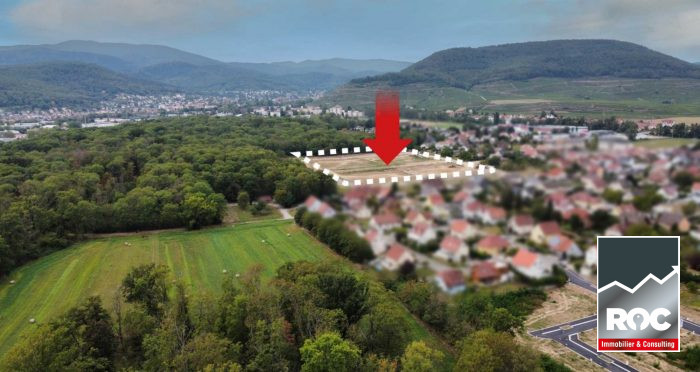 Terrain constructible à vendre, 09 a 84 ca - Issenheim 68500