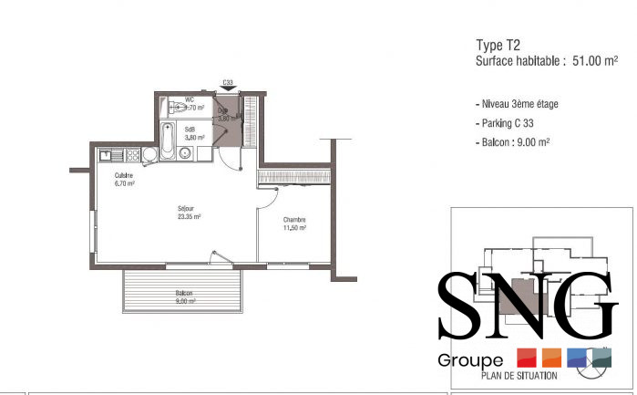 Appartement à louer, 2 pièces - Arras 62000