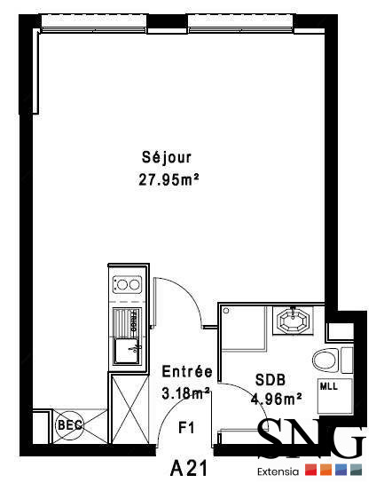 Appartement à vendre, 1 pièce - Rouxmesnil-Bouteilles 76370