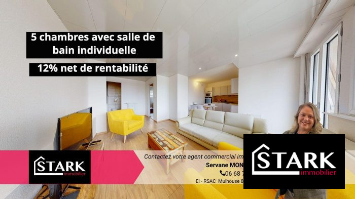 Appartement à vendre, 6 pièces - Mulhouse 68100