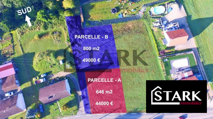 Terrain constructible à vendre, 800 m² - Réchésy 90370