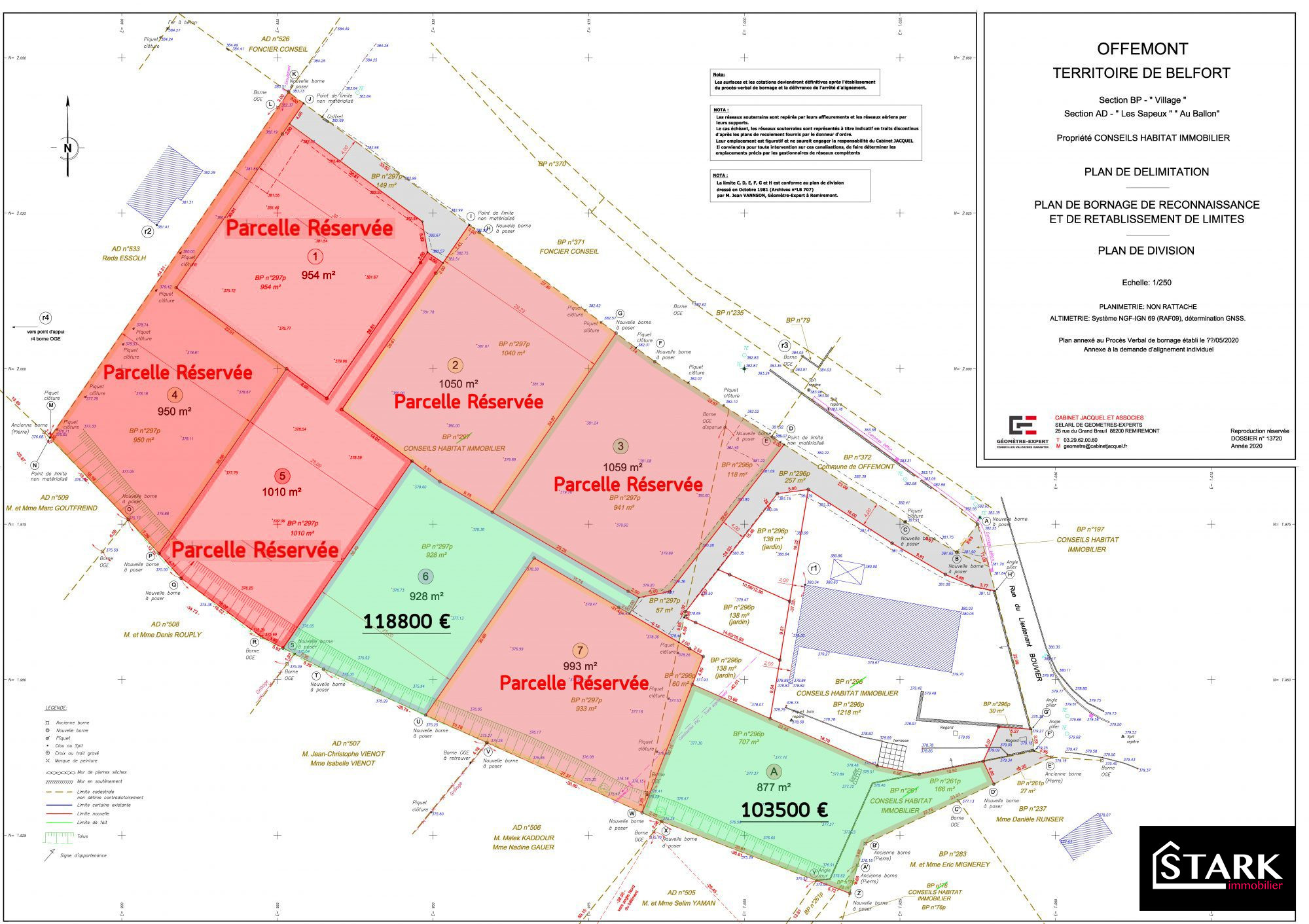 Vente Terrain OFFEMONT 90300 Territoire de Belfort FRANCE