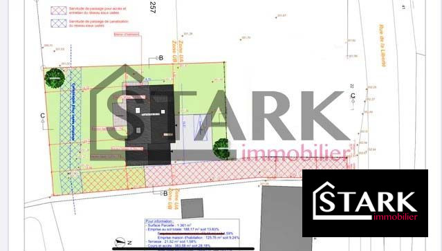 Terrain constructible à vendre, 809 m² - Meroux-Moval 90400