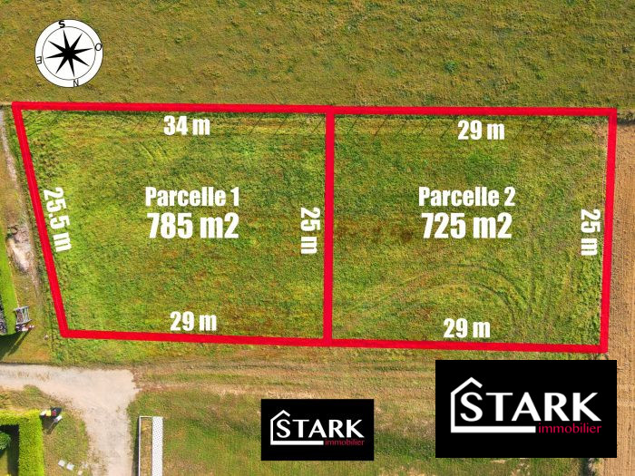 Terrain constructible à vendre, 785 m² - Angeot 90150