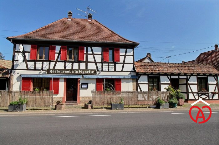 Restaurant, bar à vendre, 189 m² 60 places - Saint-Pierre 67140