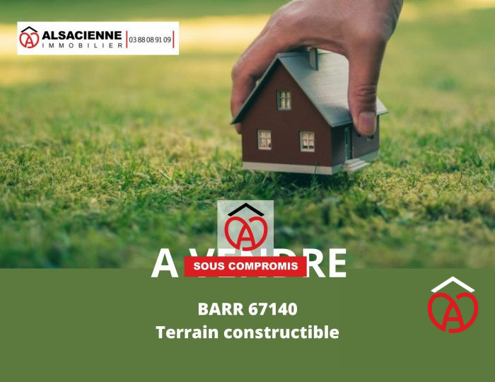 Terrain constructible à vendre, 05 a 25 ca - Barr 67140