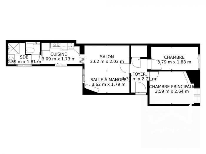 Appartement à vendre, 3 pièces - Saint-Denis 93200